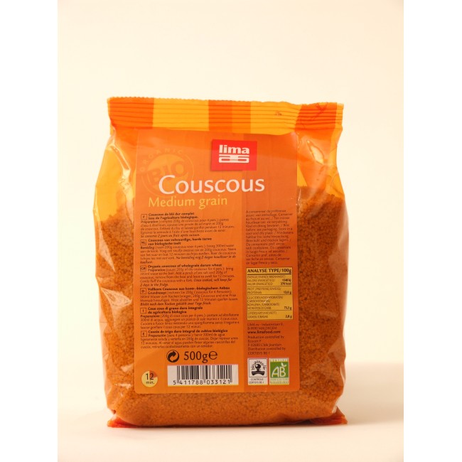 Cuscus din grau dur eco 500g  Lima