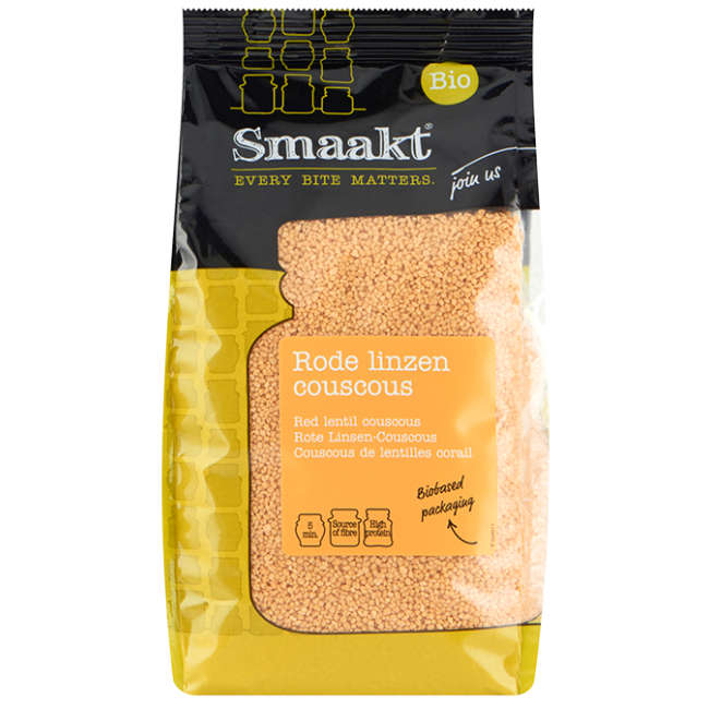 Cuscus din linte rosie bio 375g Smaakt