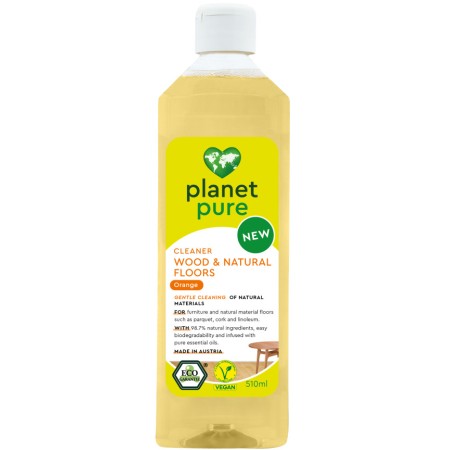 Detergent bio pentru suprafete din lemn - portocale - 510ml, Planet Pure Detergent bio pentru suprafete din lemn - portocale - 510ml, Planet Pure