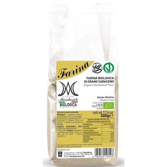 Faina de hrisca fara gluten bio 500g Marchesato