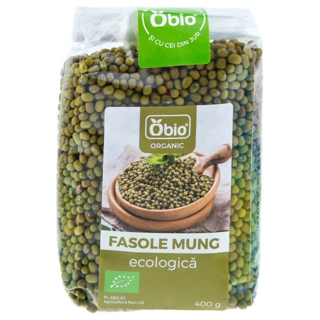 Fasole mung bio 400g Obio