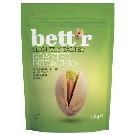 Fistic prajit si sarat bio 150g Bettr Fistic prajit si sarat bio 150g Bettr