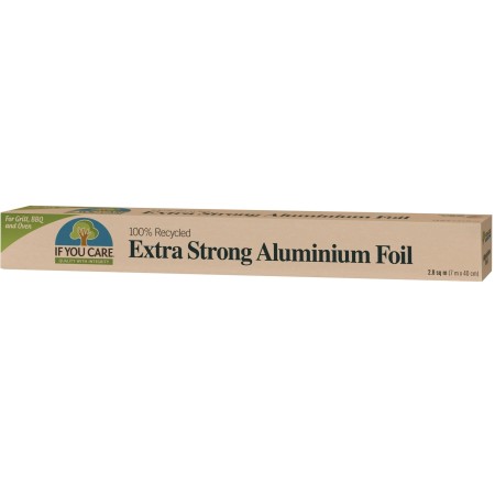 Folie de aluminiu reciclat extra strong, rola 7mx40cm, If You Care Folie de aluminiu reciclat extra strong, rola 7mx40cm, If You Care