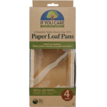 Forme de copt pentru chec, din hartie nealbita, fara clor, 4 buc., If You Care Forme de copt pentru chec, din hartie nealbita, fara clor, 4 buc., If You Care