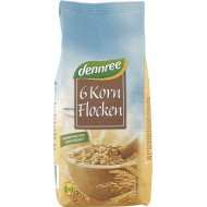 Fulgi din 6 cereale bio 500g Dennree
