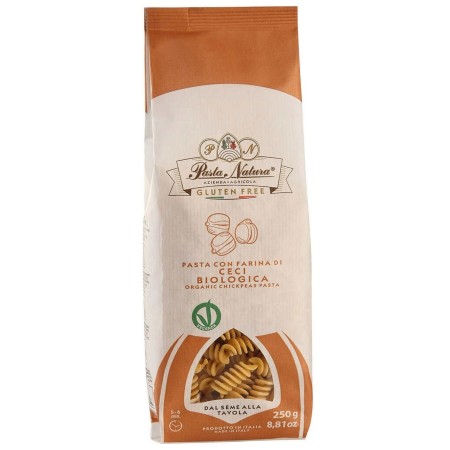 Fusilli cu naut bio, fara gluten 250g Pasta Natura Fusilli cu naut bio, fara gluten 250g Pasta Natura