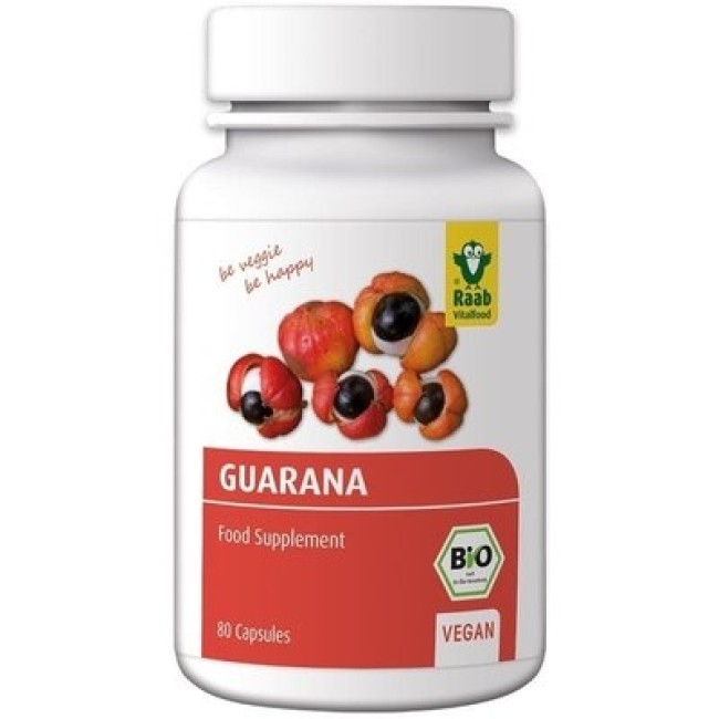 Guarana bio 500mg, 80 capsule vegane RAAB