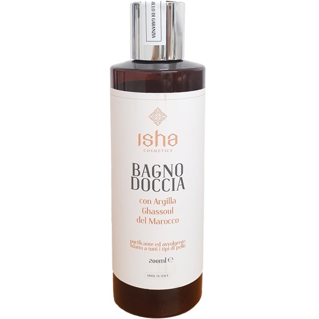 Gel de dus cu argila Ghassoul, 200ml, Isha Gel de dus cu argila Ghassoul, 200ml, Isha
