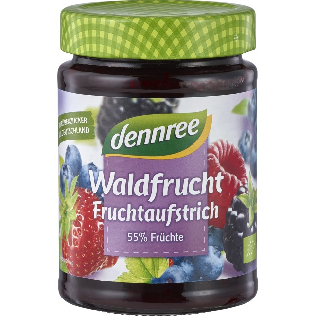 Gem de fructe de padure bio 340g Dennree