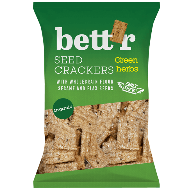 Crackers integrali cu ierburi eco 150g Bettr