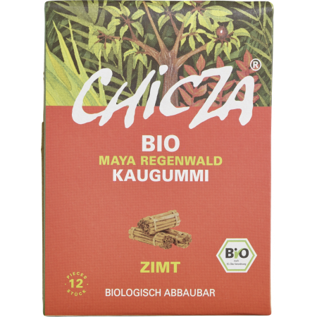 Guma de mestecat cu scortisoara bio 30g Chicza Guma de mestecat cu scortisoara bio 30g Chicza