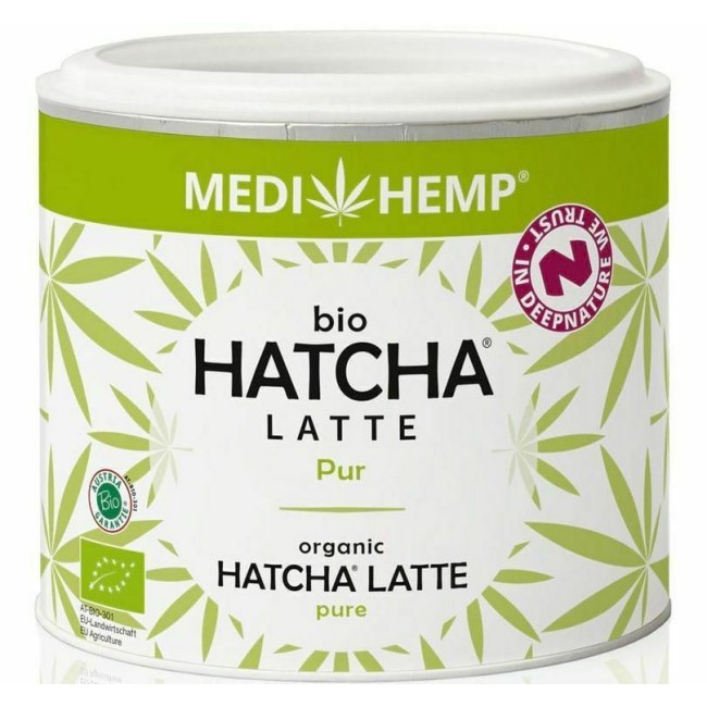 Hatcha latte pur, bio, 45g Medihemp