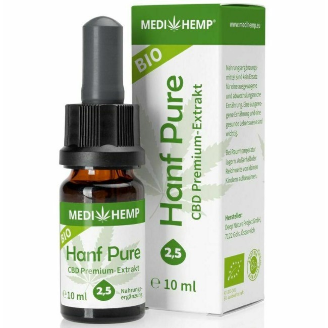 Hemp Pure 2,5% CBD bio, 10ml, Medihemp