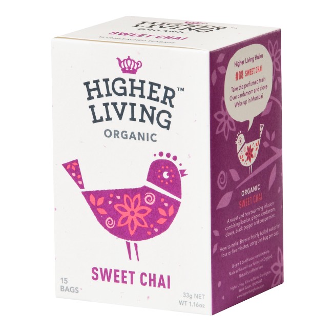 Ceai SWEET CHAI eco, 15 plicuri, Higher Living