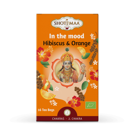 Ceai Shotimaa Chakras - In The Mood - hibiscus si portocale bio 16dz