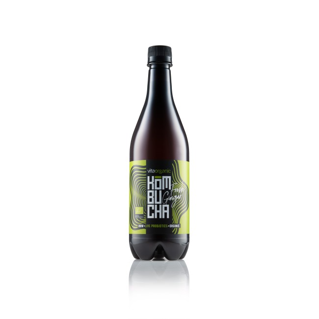 Kombucha cu ghimbir, bio, 750 ml, Vita Organic Kombucha cu ghimbir, bio, 750 ml, Vita Organic