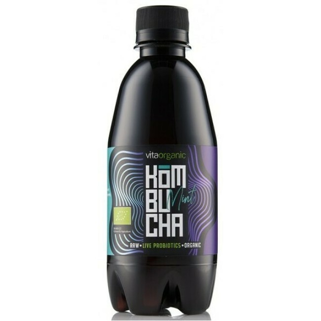 Kombucha cu menta bio 330 ml Vita Organic Kombucha cu menta bio 330 ml Vita Organic