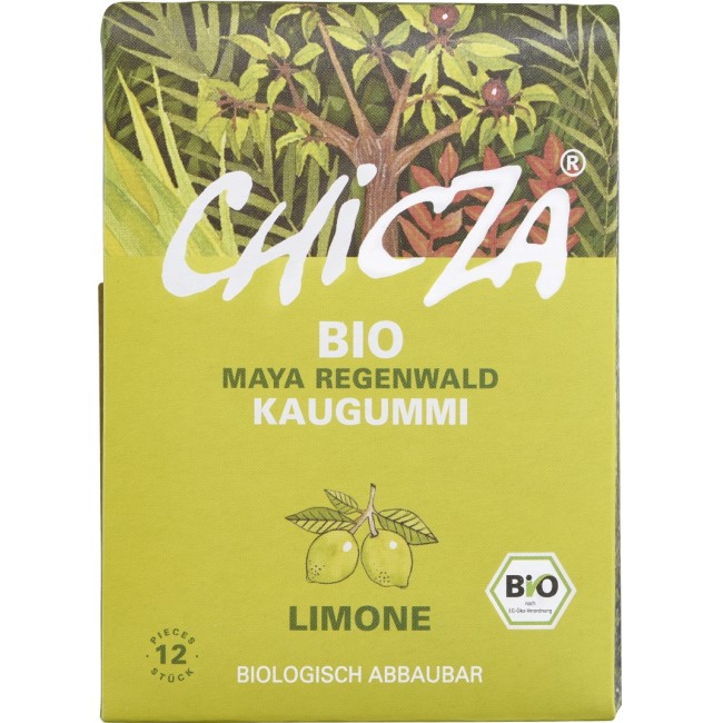 Guma de mestecat cu lamaie bio 30g Chicza