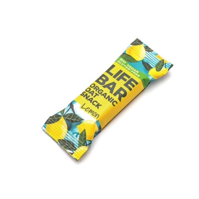 Lifebar baton de ovaz cu lamaie fara gluten bio 40g