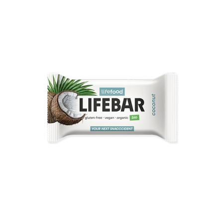 LIFEBAR baton cu cocos raw eco 25g LIFEBAR baton cu cocos raw eco 25g