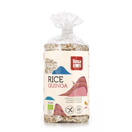 Rondele de orez expandat cu quinoa eco 100g  Lima Rondele de orez expandat cu quinoa eco 100g  Lima