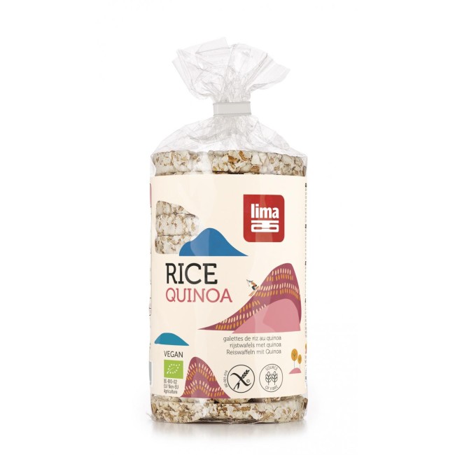 Rondele de orez expandat cu quinoa eco 100g  Lima