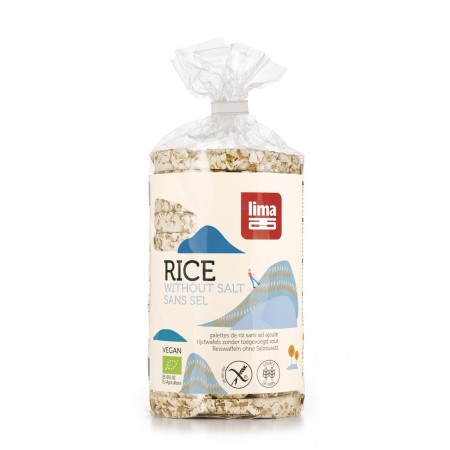 Rondele de orez expandat fara sare LIMA  eco 100g  Lima Rondele de orez expandat fara sare LIMA  eco 100g  Lima