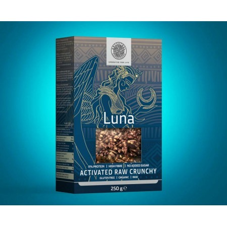 LUNA crunchy cu seminte activate raw bio 250g LUNA crunchy cu seminte activate raw bio 250g