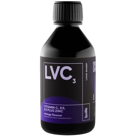 Lipolife LVC3 - Vitamina C, D3, K2 plus zinc, lipozomale 250ml Lipolife LVC3 - Vitamina C, D3, K2 plus zinc, lipozomale 250ml