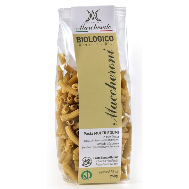 Paste maccheroni cu legume fara gluten eco 250g Marchesato