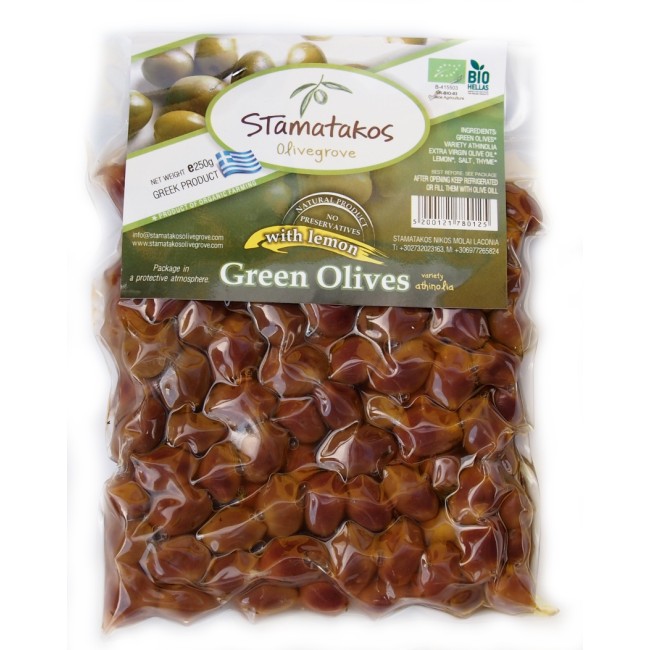 Masline verzi vidate bio 250g Stamatakos Masline verzi vidate bio 250g Stamatakos
