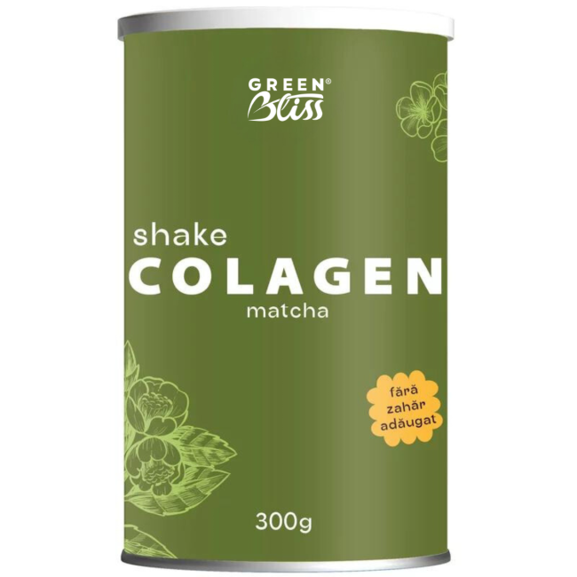Colagen shake cu matcha 300g, Green Bliss Colagen shake cu matcha 300g, Green Bliss