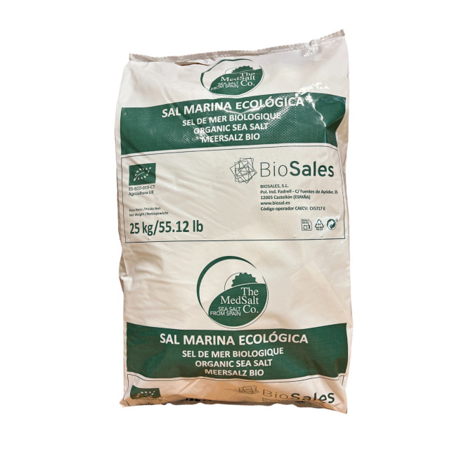Sare de mare fina bio 25KG The MedSalt Co Sare de mare fina bio 25KG The MedSalt Co