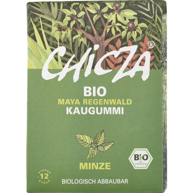 Guma de mestecat cu menta bio 30g Chicza