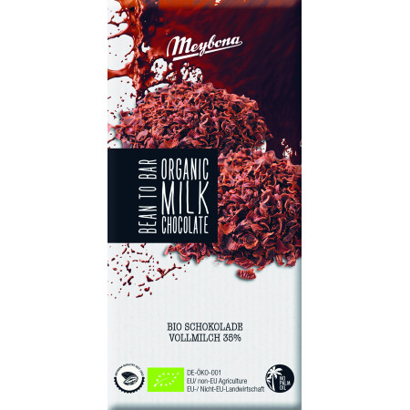 Ciocolata cu lapte, bio, 100g, Meybona
