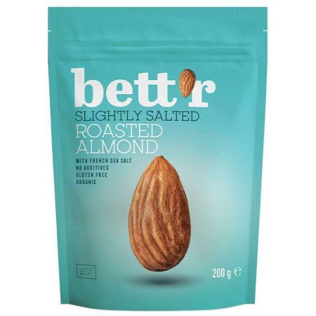 Migdale prajite si sarate bio 200g Bettr Migdale prajite si sarate bio 200g Bettr