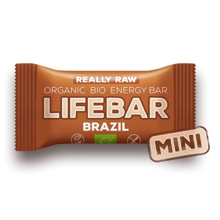 LIFEBAR baton cu nuci braziliene raw eco 25g LIFEBAR baton cu nuci braziliene raw eco 25g