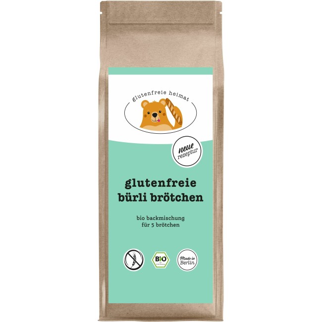 Mix bio pentru chifle Burli, fara gluten, 270 g - Glutenfreie Heimat