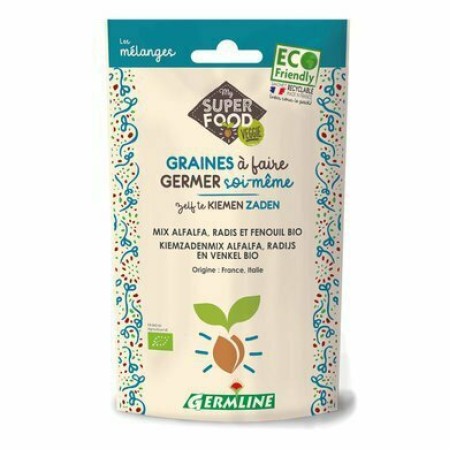 Mix alfalfa,ridiche,fenicul pt germinat eco 150g Germline Mix alfalfa,ridiche,fenicul pt germinat eco 150g Germline