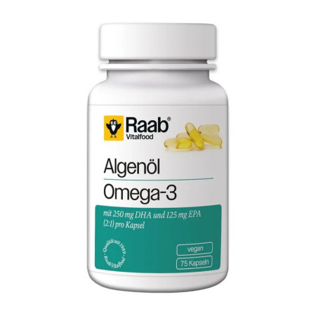 Omega 3 din ulei de alge 1183mg 75 capsule 88.7g Raab