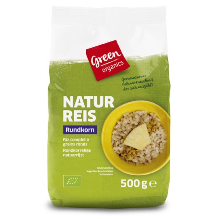 Orez brun bob rotund (GreenOrganics) eco 500g Orez brun bob rotund (GreenOrganics) eco 500g