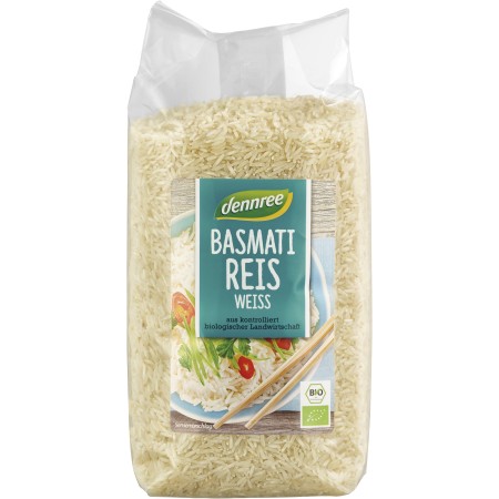 Orez basmati alb bio 1 kg Dennree Orez basmati alb bio 1 kg Dennree