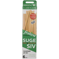 Pai din stuf pentru baut 20cm plastic free set 6 buc Maistic