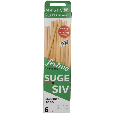 Pai din stuf pentru baut 20cm plastic free set 6 buc Maistic Pai din stuf pentru baut 20cm plastic free set 6 buc Maistic