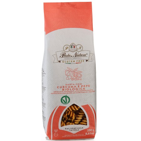 Paste cu turmeric si piper bio fara gluten, 250g Pasta Natura Paste cu turmeric si piper bio fara gluten, 250g Pasta Natura