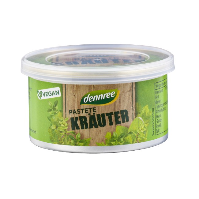 Pasta vegana cu verdeturi bio 125g Dennree Pasta vegana cu verdeturi bio 125g Dennree