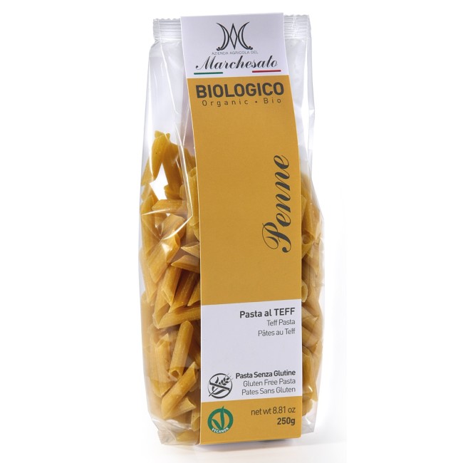 Penne din teff bio fara gluten 250g Marchesato