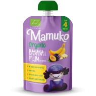 Piure de banane si prune bio 100g Mamuko