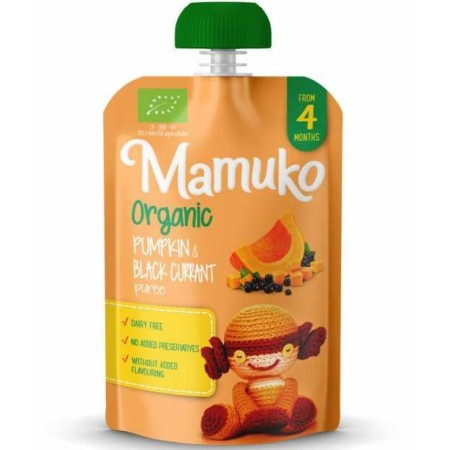 Piure de dovleac si coacaze bio 100g Mamuko Piure de dovleac si coacaze bio 100g Mamuko
