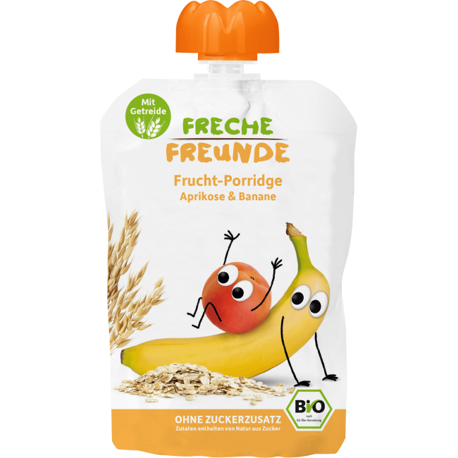 Porridge de ovaz cu caise si banane eco 100g Erdbar